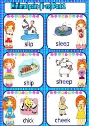 English Worksheet: Minimal pairs - Part 2