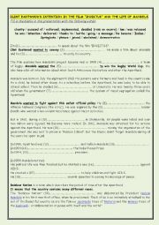 English Worksheet: Nelson Mandela/Invictus/Apartheid presentation with blanks + KEY