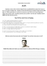 English Worksheet: Aging