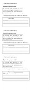 English Worksheet:  Comparative form of adjectives