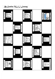 English Worksheet: Checkers Game for House Chores