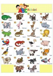 English Worksheet: Alphabet