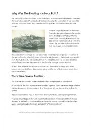 English Worksheet: Bristol Floating Harbour - detailed reading activity