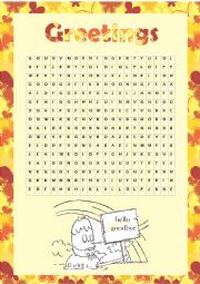 greetings wordsearch