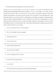 English Worksheet: Business Test = S Present / Pres Continuous / S Past