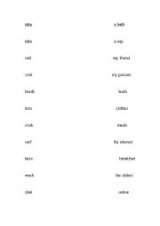 English Worksheet: past tense of regular and irregular verbs