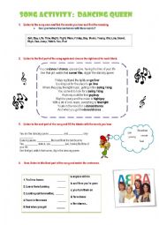 English Worksheet: Dancing queen