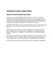 English Worksheet: zorba