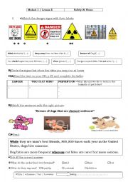 English Worksheet: 9th form lesson 5 Safety at home