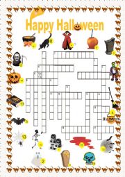 halloween crossword