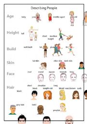 English Worksheet: Describing People