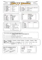 4th Unit2 education: Vocabulary consolidation