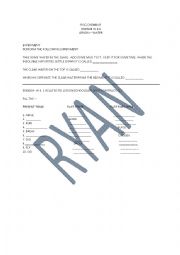 English Worksheet: Class 1 Maths worksheet