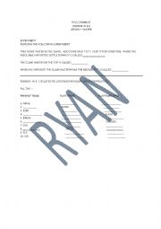 Class 1 Maths worksheet