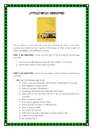 LITTLE MISS SUNSHINE FILM WORKSHEET