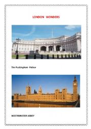 English Worksheet: London wonders