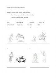 English Worksheet: Using used to