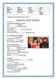 Bangles: Manic Monday