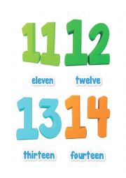 English Worksheet: numbers