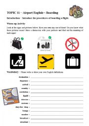 English Worksheet: Airport English