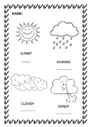 English Worksheet: Weather