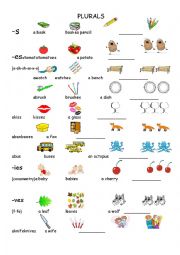 English Worksheet: Plurals