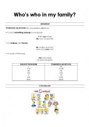English Worksheet: My family (The Simpsons)