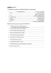 English Worksheet: GOING TO - Grammatical exercises