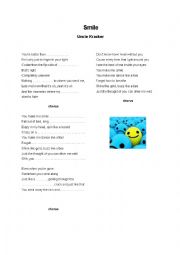 English Worksheet: SMILE by Unclecracker