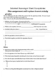 English Worksheet: GPS Activity for classroom needs to be adapted for each campus 
