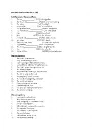 English Worksheet: Present Continuous 