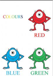 English Worksheet: Colours - POSTER