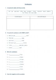 Contable & Uncountable nouns