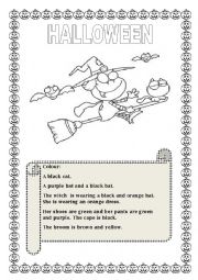 English Worksheet: Halloween