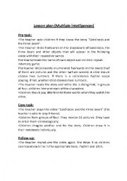 English Worksheet: Lesson plan 