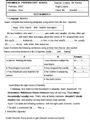 English Worksheet: language exercises for intermediate  students