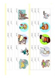 English Worksheet: Action Verbs