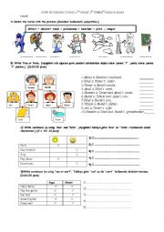 English Worksheet: exam