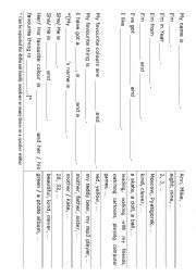 English Worksheet: about myself