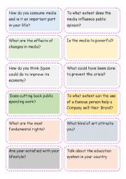 English Worksheet: c1 conversation