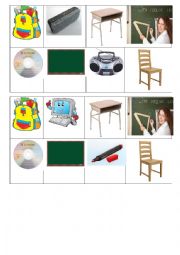 English Worksheet: Classroom vocabulary bingo
