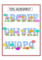 English Worksheet: PEPAS ALPHABET