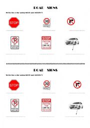 English Worksheet: ROAD SIGNS