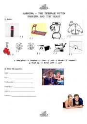 English Worksheet: Sabrina The Teenage Witch - Sabrina and The Beast