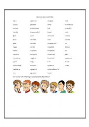 English Worksheet: Feelings and emotions 