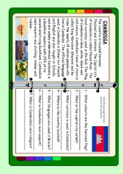 English Worksheet: ASEAN series - Cambodia