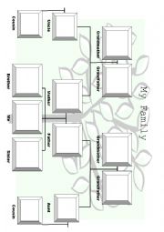 English Worksheet: Family Tree