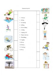 English Worksheet: fitness