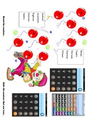 English Worksheet: number bingo 