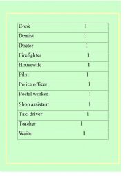 English Worksheet: Jobs, Who, what, where?